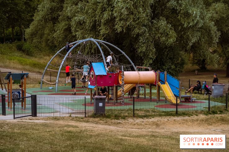 Île de loisirs du Val de Seine dans les Yvelines, plage, baignade et activités - photos