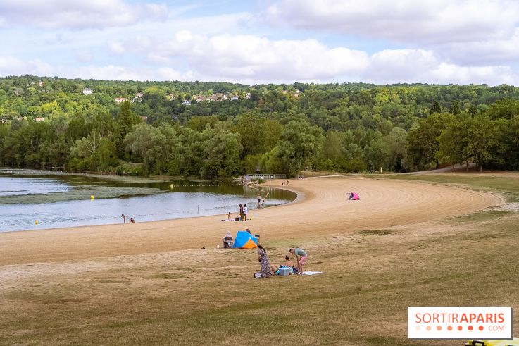 Île de loisirs du Val de Seine dans les Yvelines, plage, baignade et activités - photos