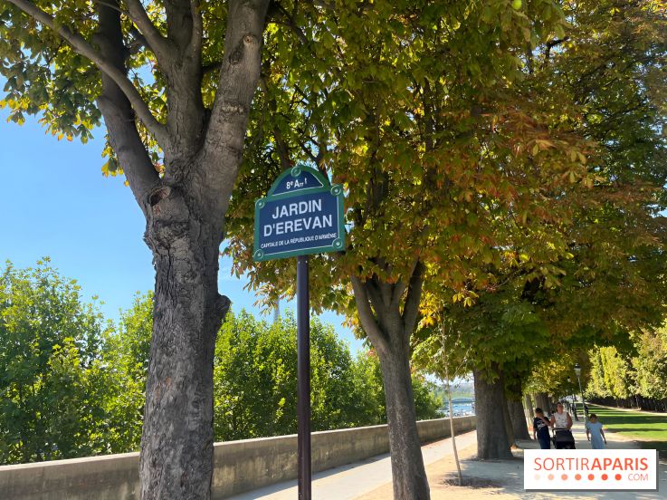 Le Jardin d’Erevan, un coin tranquille le long des quais de Seine