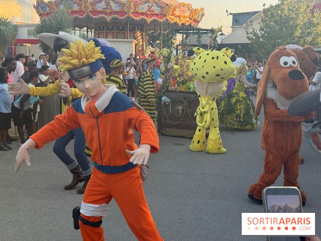 Naruto et Marsupilami lors de la parade