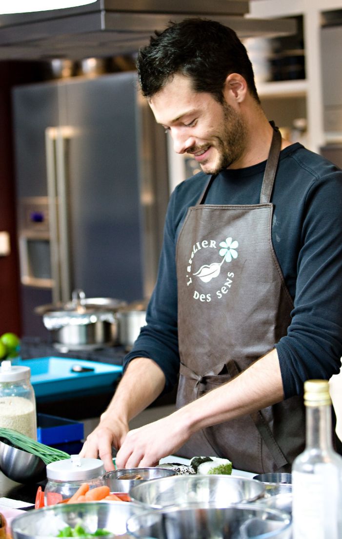 Cours de cuisine pour les sportifs à l'Atelier des Sens Bastille
