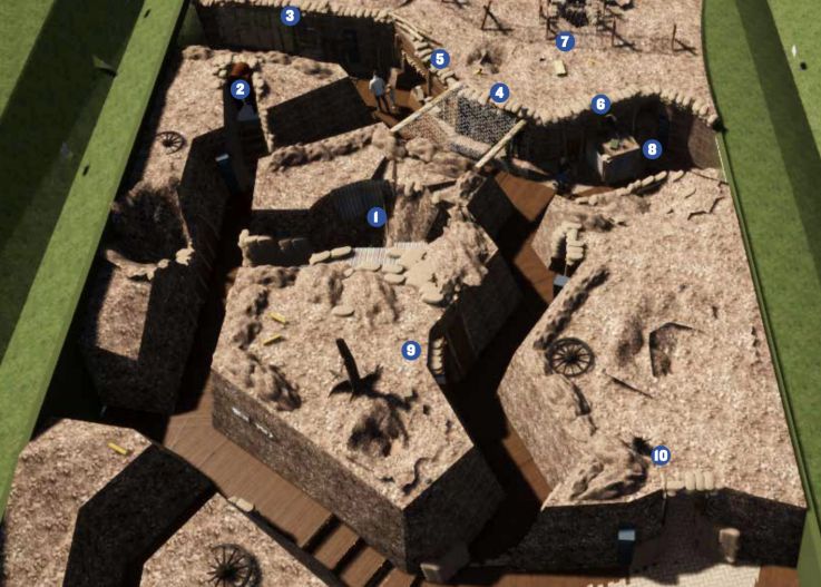 The Great War Museum recreates an 800 m² open-air educational trench!