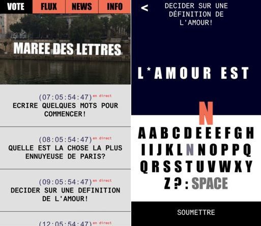 Nuit Blanche 2017 : une marée de lettres sur les Berges de Seine