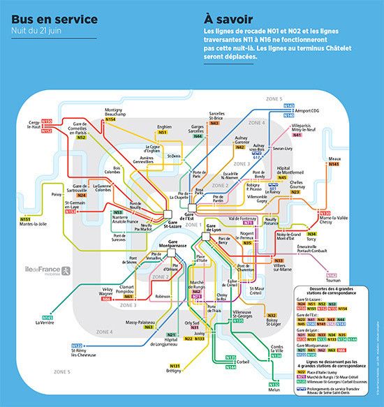 Fête de la Musique 2018 : les transports en service toute la nuit en île de France
