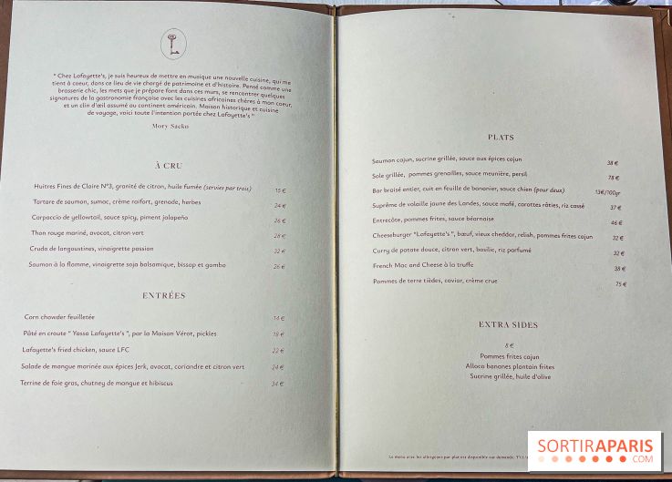 Lafayette’s, le nouveau restaurant de Mory Sacko à Paris