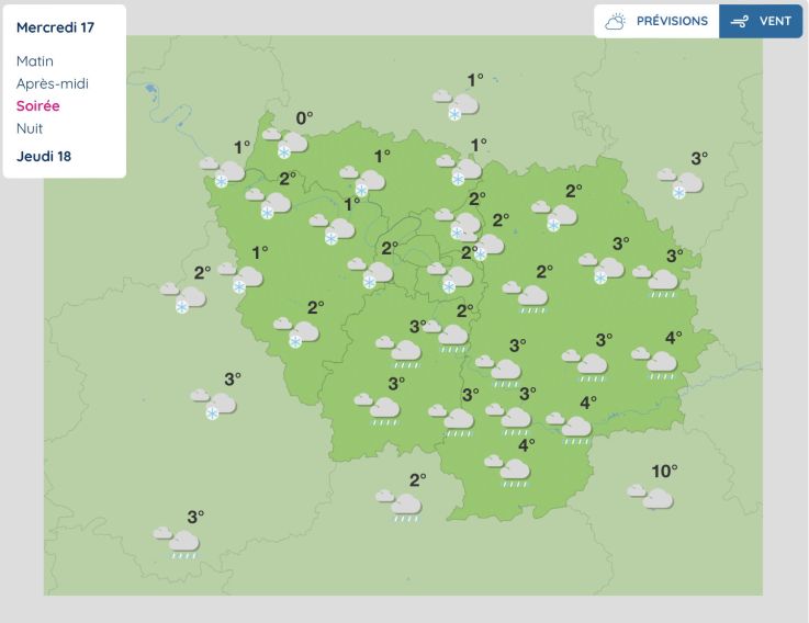 Neige et verglas en Île-de-France, Paris en vigilance orange ce mercredi