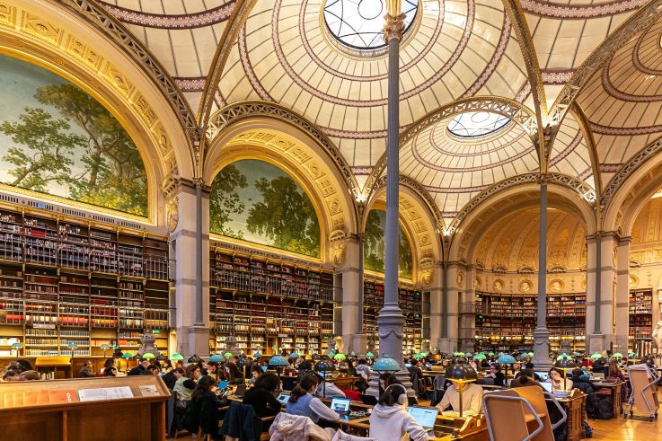 Le saviez-vous ? Les formes de la salle Labrouste, la bibliothèque de l'INHA, est inspirée de robes