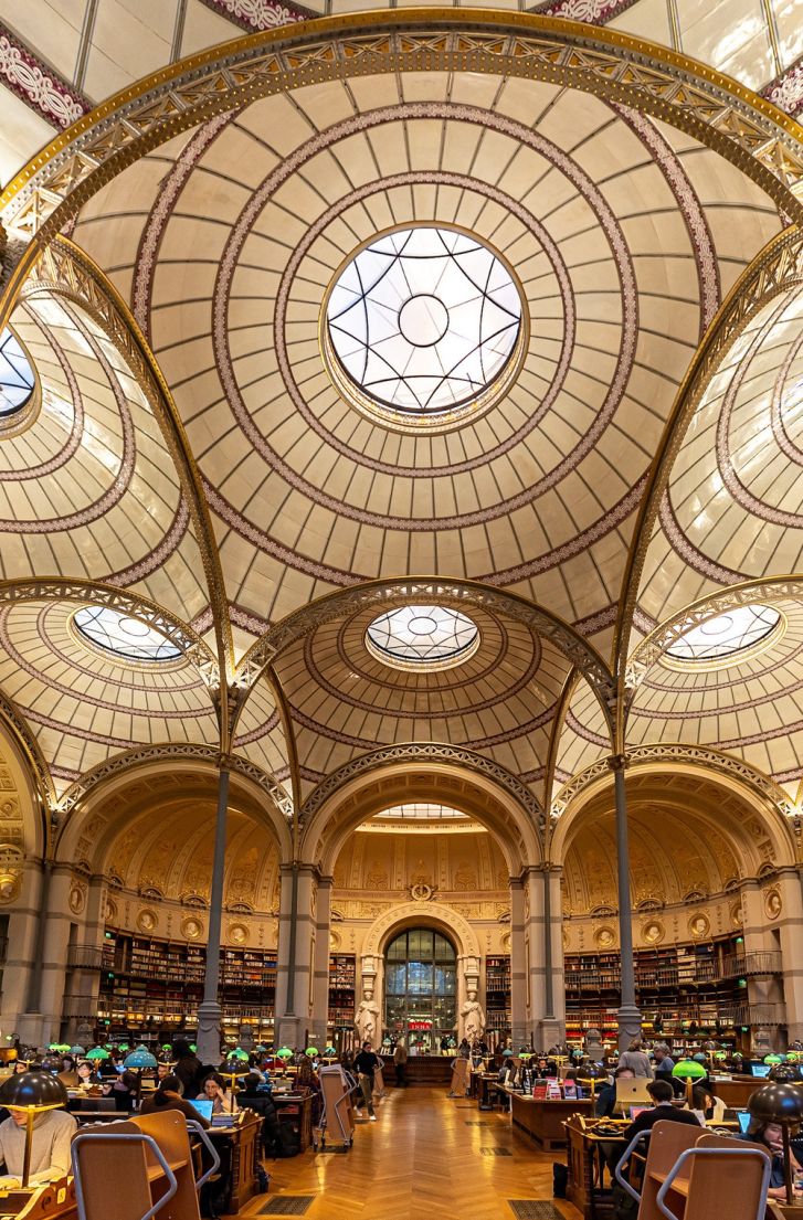 Le saviez-vous ? Les formes de la salle Labrouste, la bibliothèque de l'INHA, est inspirée de robes