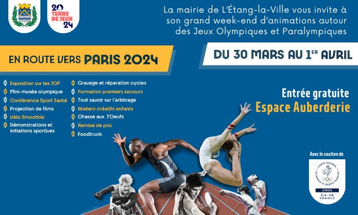 Grand week-end d'animations gratuites autour des JO à l'Étang la Ville