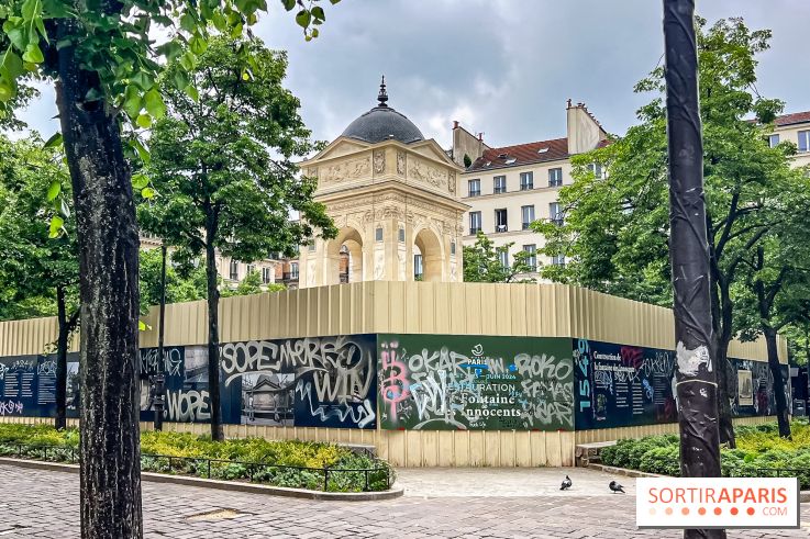 La Fontaine des Innocents restaurée pour les JO, bientôt dévoilée