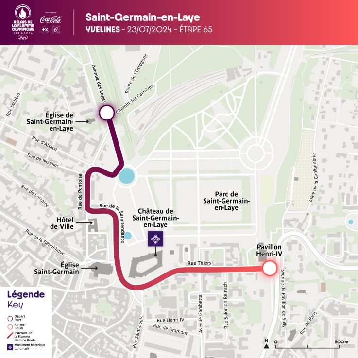 JO Paris 2024 : Le parcours de la flamme olympique dans les Yvelines : saint germain en laye, date et horaires