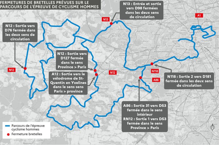 JO Paris 2024 : Attention aux restrictions de circulation ce week-end pour le Cyclisme