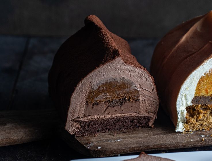 La bûche de Noël chocolat de Jardin Sucré