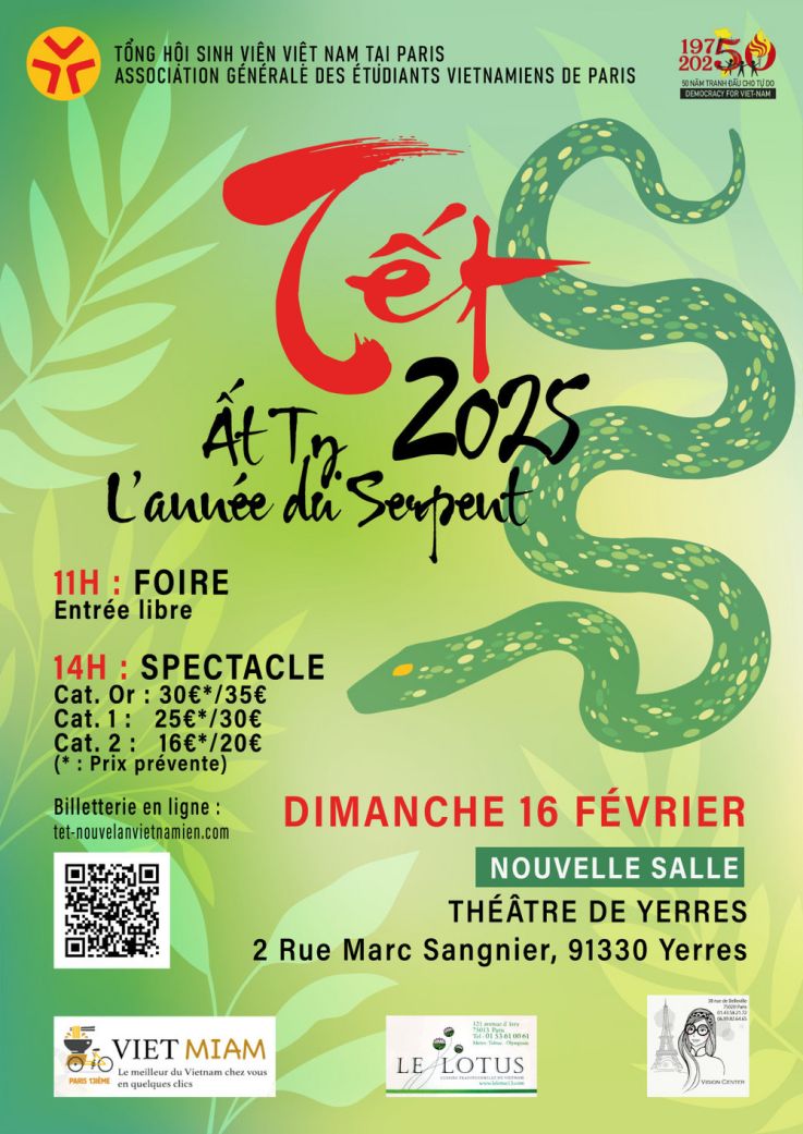 Nouvel an Lunaire, fête du Têt AGEVP au Théâtre de Terres en Essonne, le nouvel an vietnamien