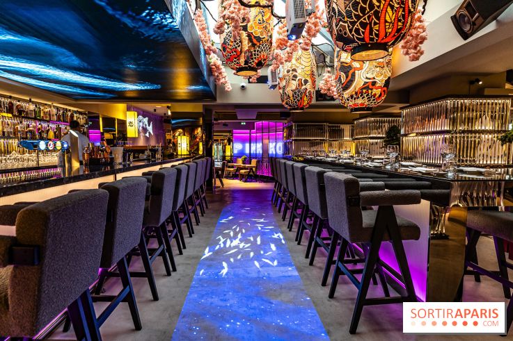 Pink Koï Paris, le nouveau restaurant japonais immersif et festif qui enchante les Halles - salle