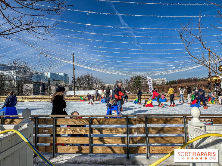 Une vraie patinoire au Parc André Citroën : Patins en folie