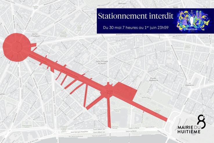Parade du PSG sur les Champs : les restrictions de sécurité et routes fermées