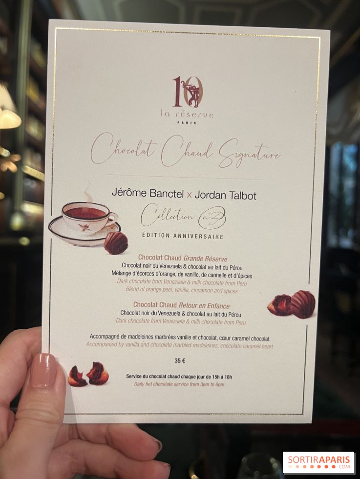 Le chocolat chaud signature de La Réserve spécial goûter raffiné