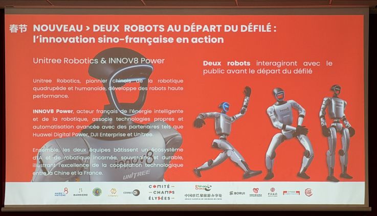 Le défilé du Nouvel an Chinois sur les Champs-Élysées 2026 avec des robots, le programme