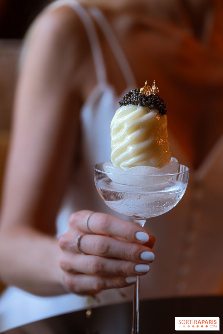 Coupe glacée citron caviar des Salons du Prince au Shangri La Paris