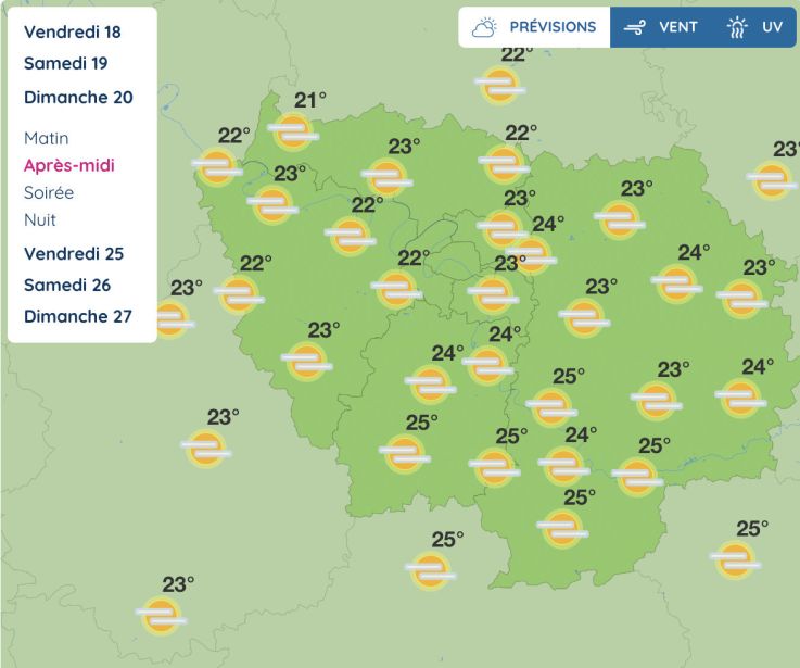 Météo Paris Île-de-France : prévisions du week-end des 19 et 20 septembre