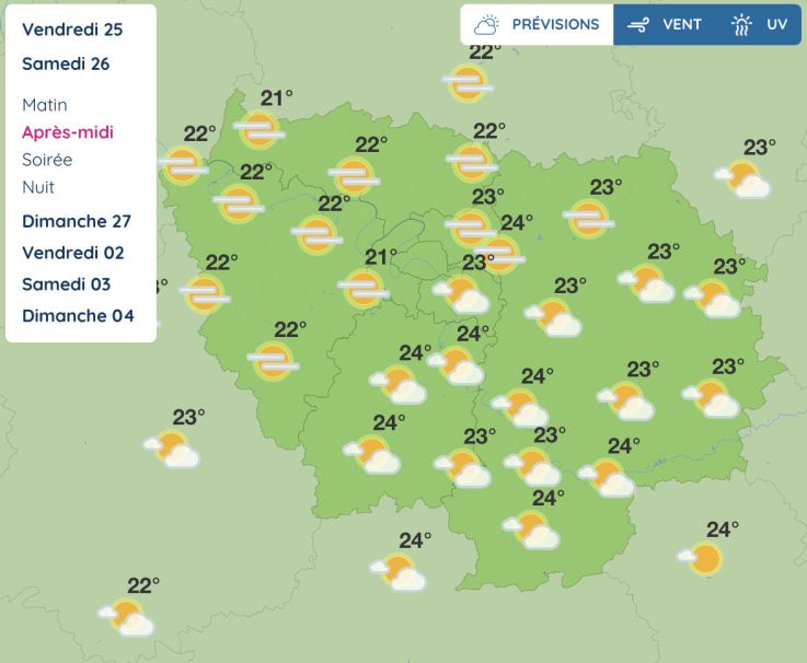 Météo Paris Île-de-France : un week-end d'été ces 26 et 27 septembre pour la venue du Pape