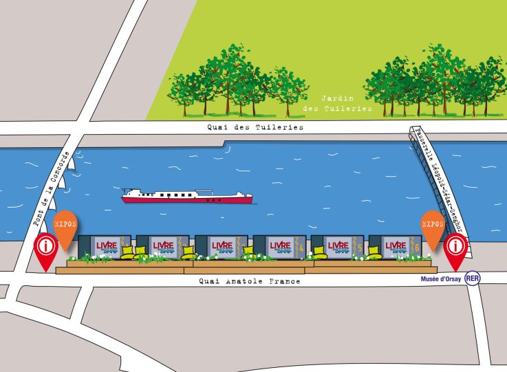 Livre sur Seine, le hors les murs gratuit du Salon du Livre