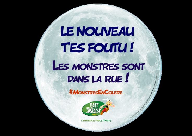 Les Monstres du Parc Astérix manifestent à Paris