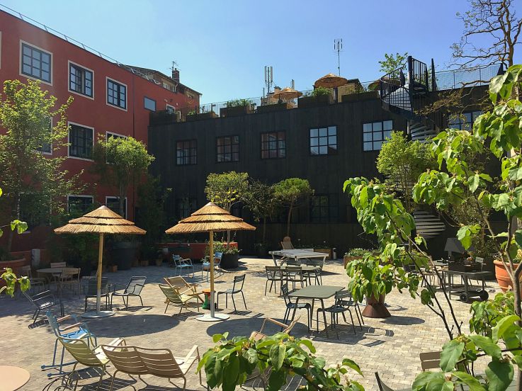 La terrasse du MOB Hôtel à Paris