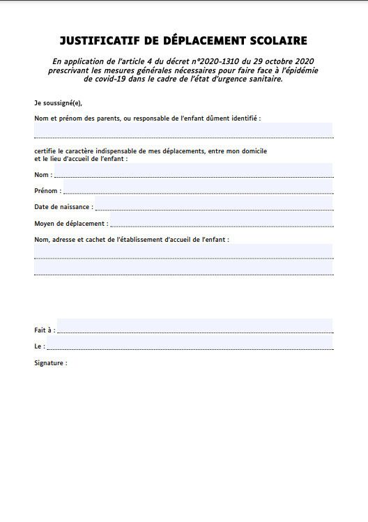 Confinement : les nouvelles attestations de déplacement numérique et à imprimer