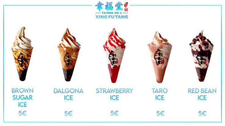 Xing Fu Tang République, Bubble tea et nouvelles glace Bubble