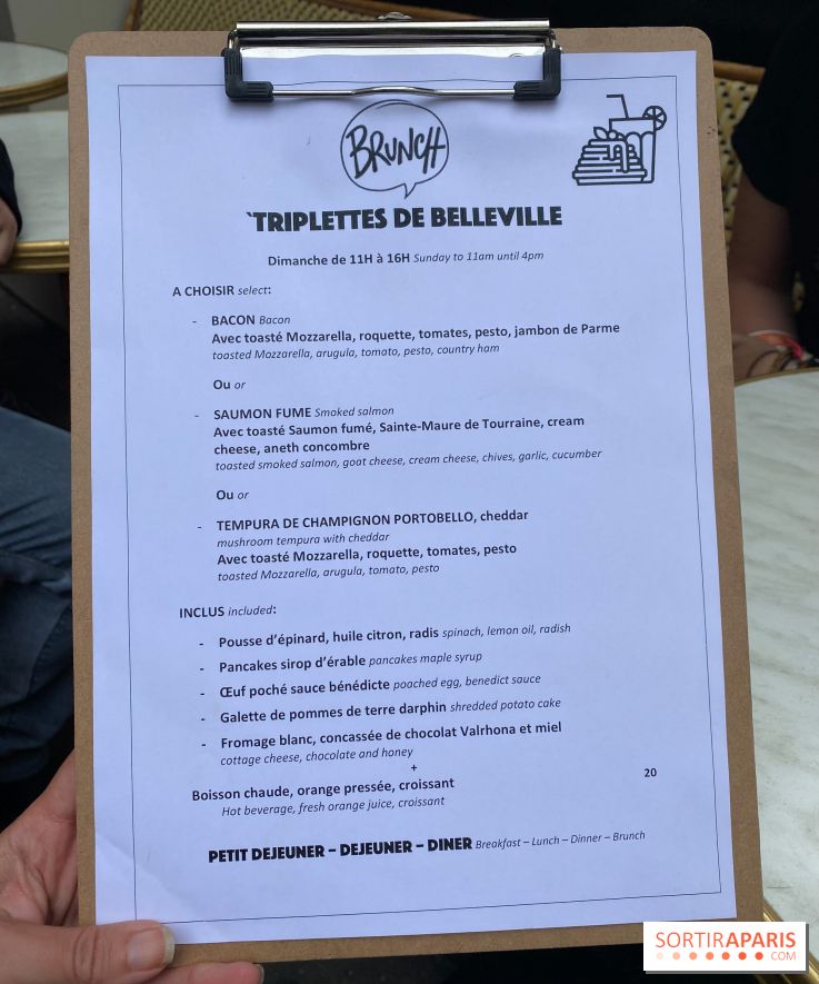 Le Brunch des Triplettes de Belleville