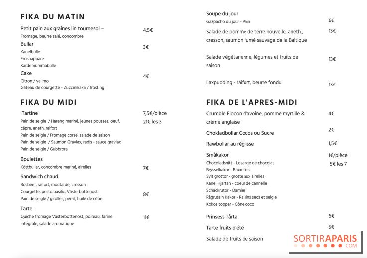 Le nouveau café FIKA de l'Institut Suédois