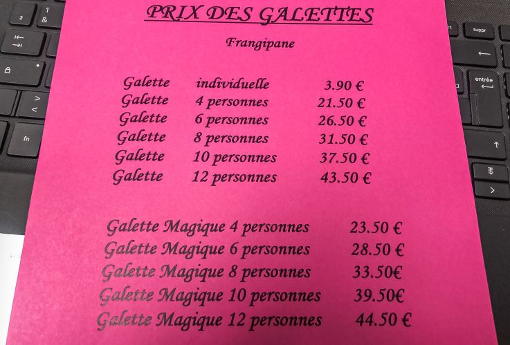 La galette magique et coquine de la boulangerie Legay Choc 2023