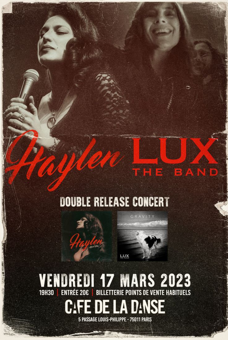 Haylen et Lux The Band en concert exceptionnel au Café de la Danse