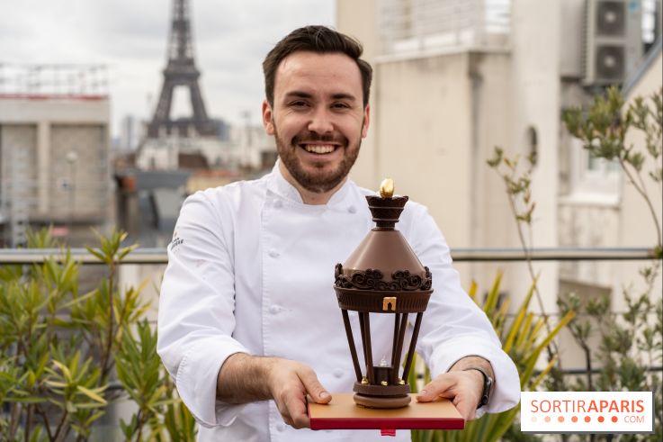 Lumières de Paris, l'oeuf de Pâques 2023 du Fouquet's Paris par Anthony Coquereau