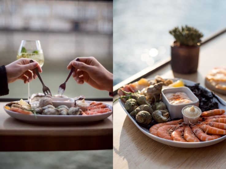 Les Maquereaux Rive Droite à Paris : la terrasse iodée sur le rivage du Parc Rives de Seine