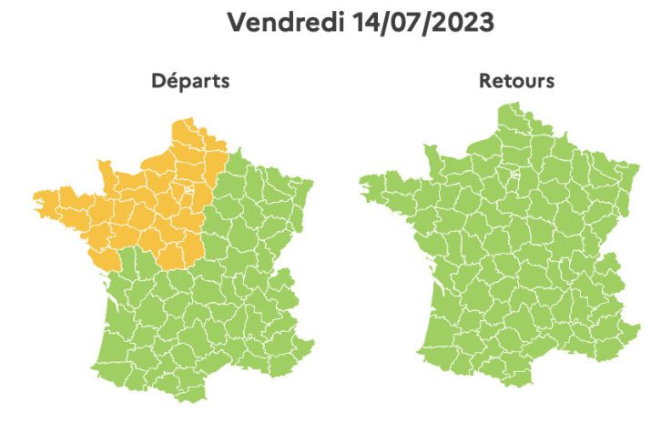 Bison Futé annonce un week-end du 14 juillet 2023 difficile, organisez-vous !