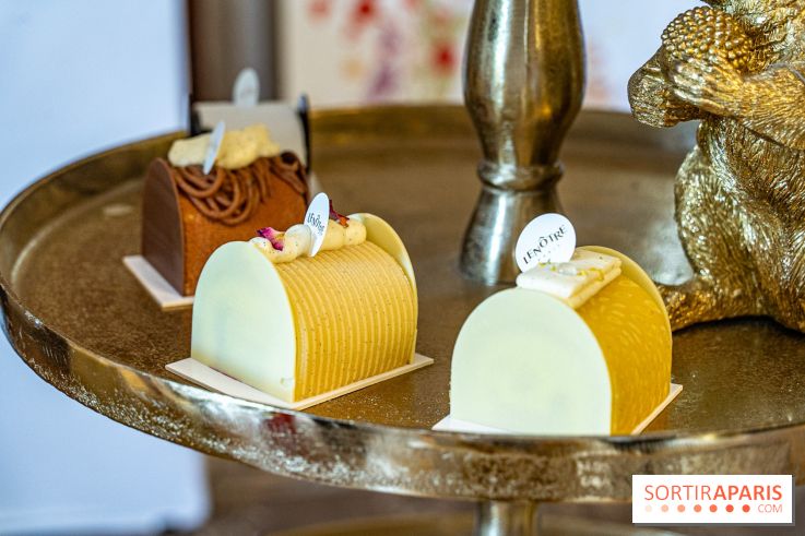 La Bûche de Noël Luge de Lenôtre par Etiennne Leroy et les créations de fête 2023