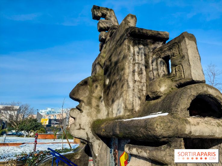 Insolite : quelle est cette sculpture en forme de visage inca à Paris ?