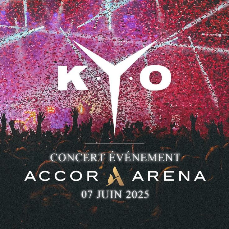 Kyo en concert à l’Accor Arena de Paris en juin 2025