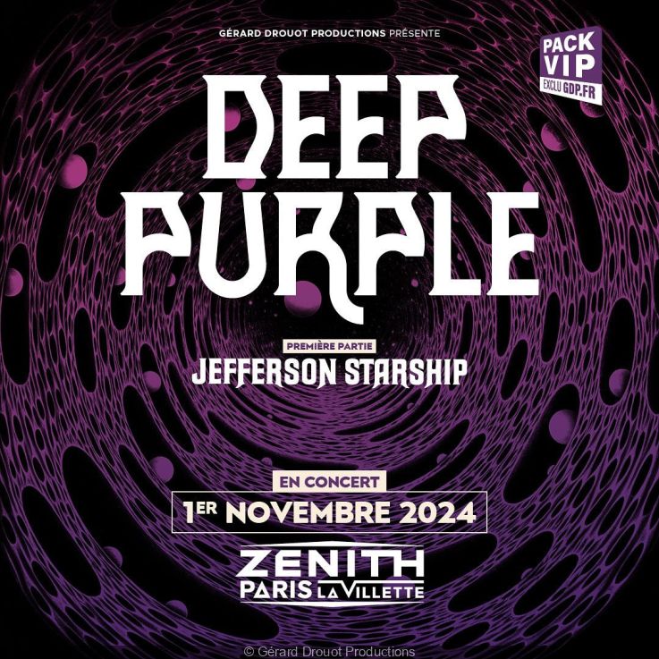 Deep Purple en concert au Zénith de Paris en novembre 2024