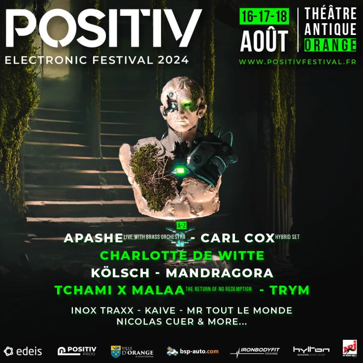 Positiv Electronic Festival 2024 : Charlotte de Witte, Carl Cox... la programmation
