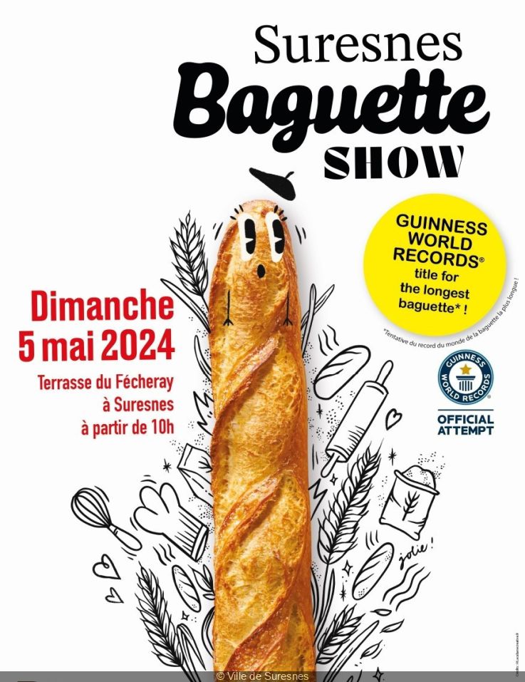 Suresnes Baguette Show : les Hauts-de-Seine préparent le record de la plus longue baguette du monde