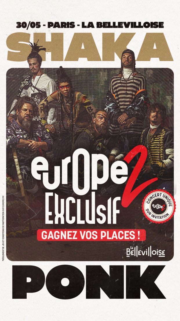 Shaka Ponk en concert exclusif pour Europe 2 à La Bellevilloise