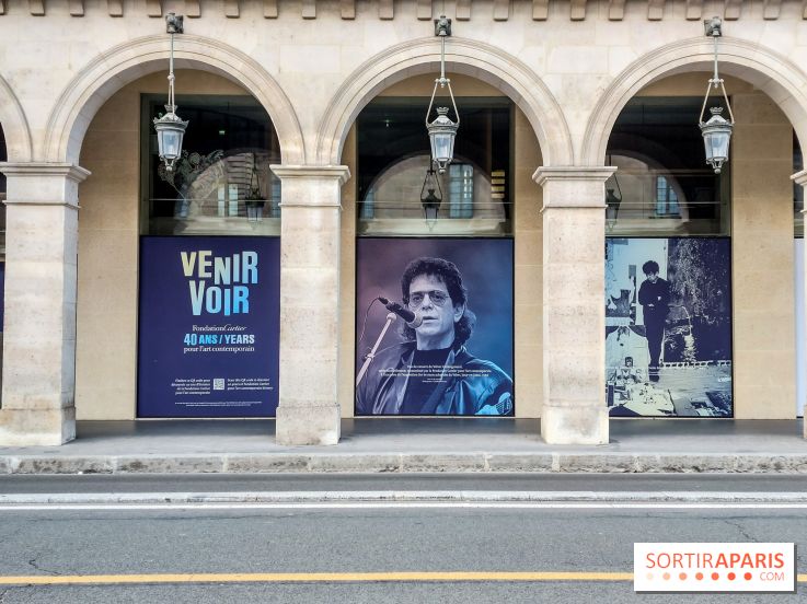 Paris : une installation de photos visible sur la future Fondation Cartier située près du Louvre