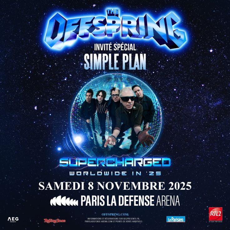 The Offspring en concert à Paris La Défense Arena en novembre 2025