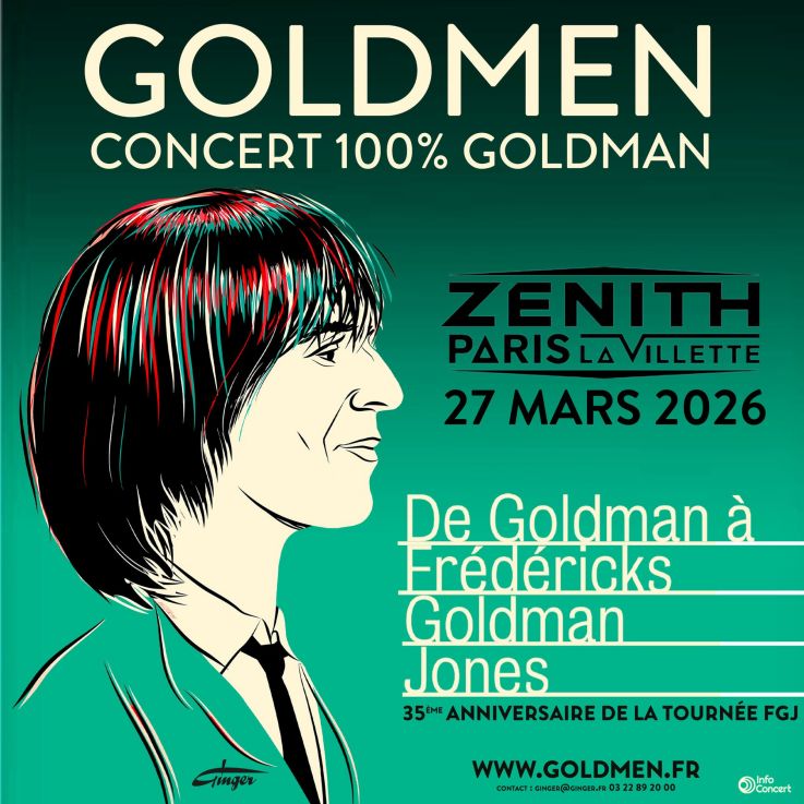 Goldmen : tribute 100% Goldman au Zénith de Paris en mars 2026