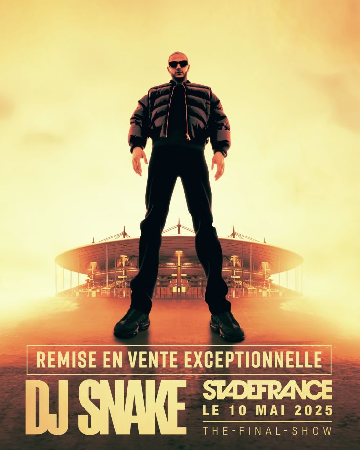 DJ Snake en concert au Stade de France en mai 2025, billets supplémentaires mis en vente