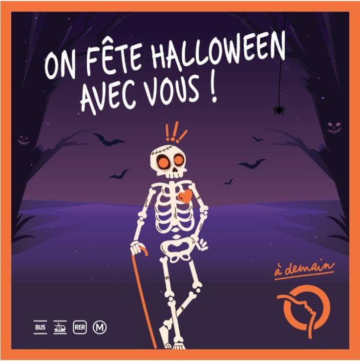 Paris : la RATP fête Halloween 2024 dans le métro et le RER